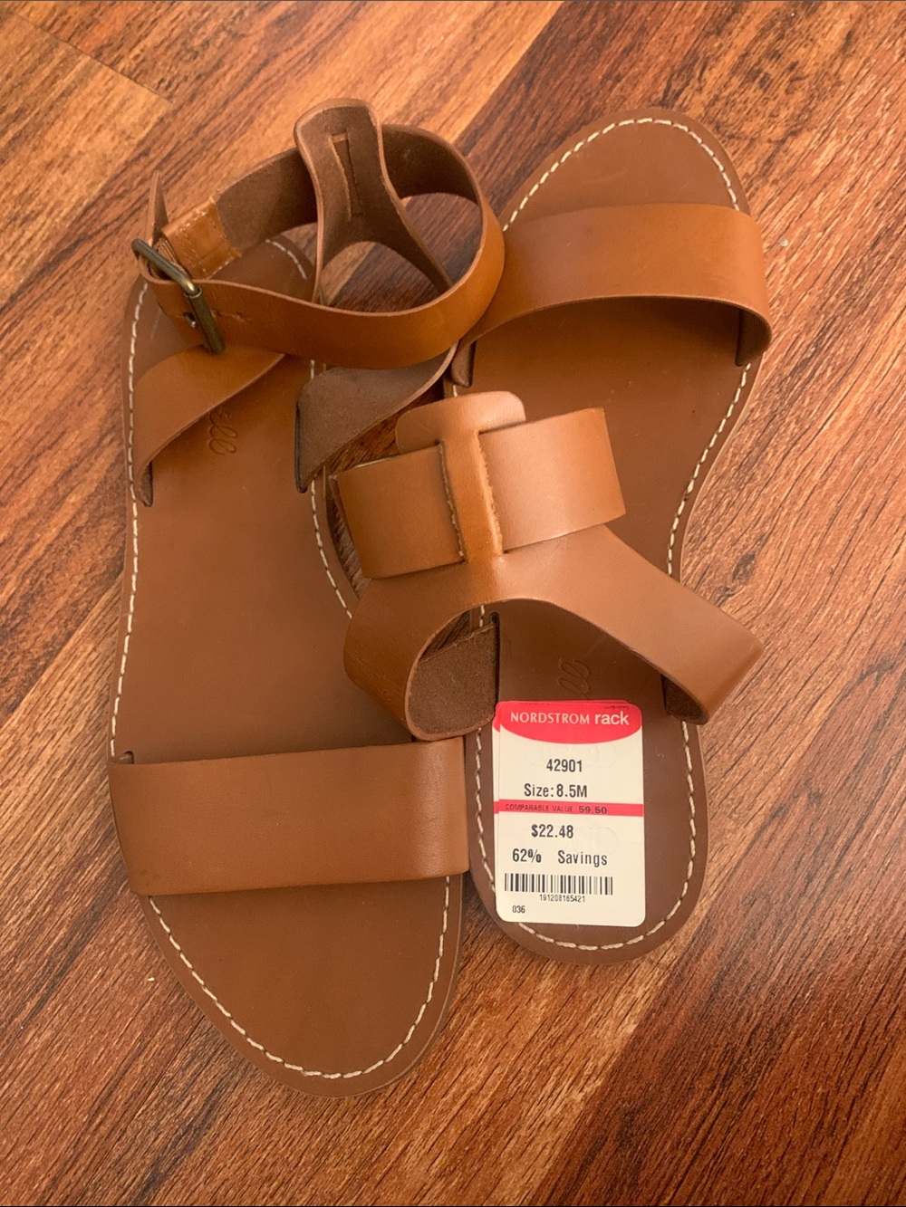 Nordstrom Brown Leather Sandals